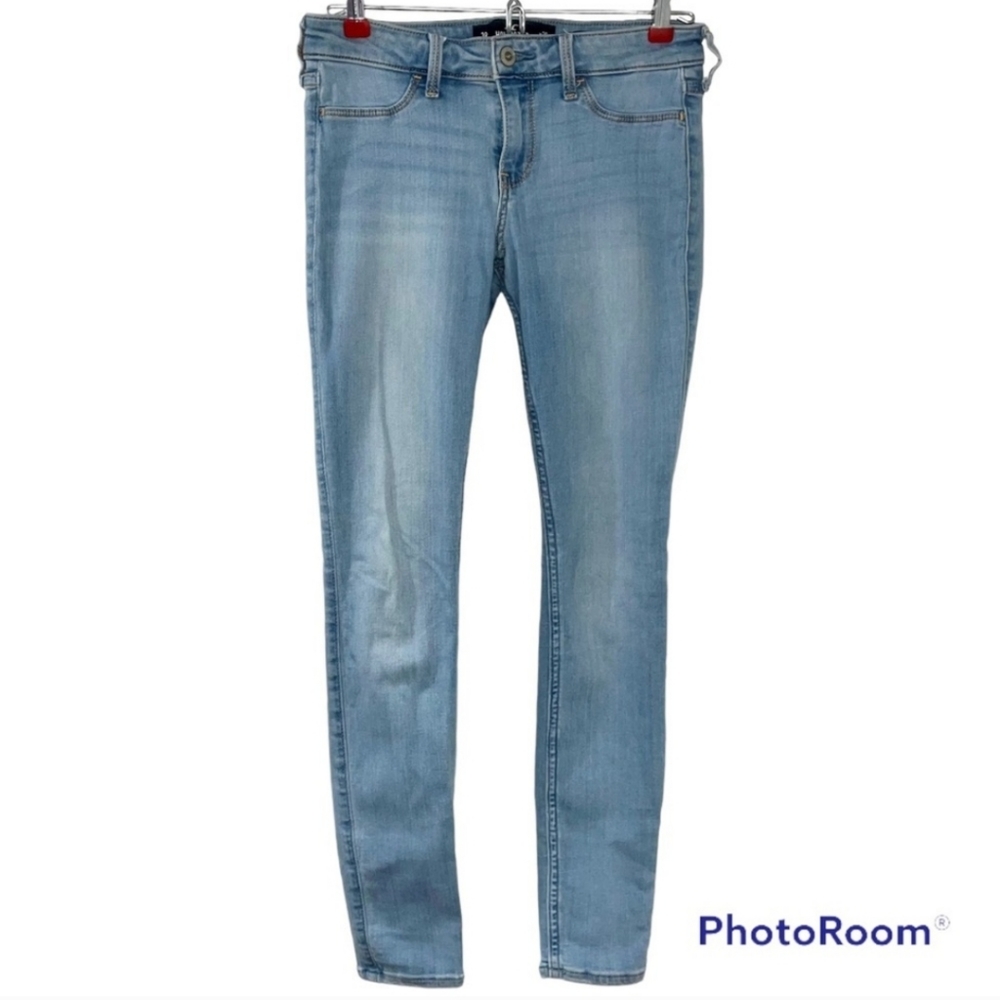 💙 Hollister Light Wash Low Rise Jean Legging Jeggings Advanced Stretch - 3 / 26